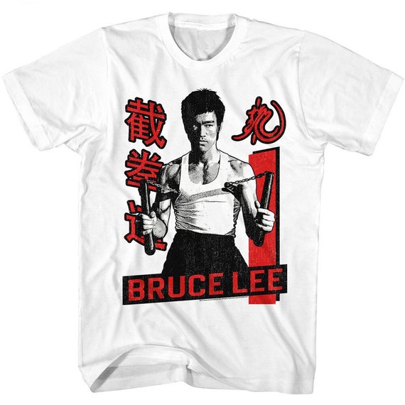 Bruce Lee Nunchucks White Shirts - Etsy