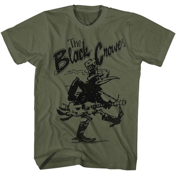 The Black Crowes シャツ ロックT バンド ヴィンテージ レア The Black Crowes Vintage Crowes Military Green Shirt - Etsy