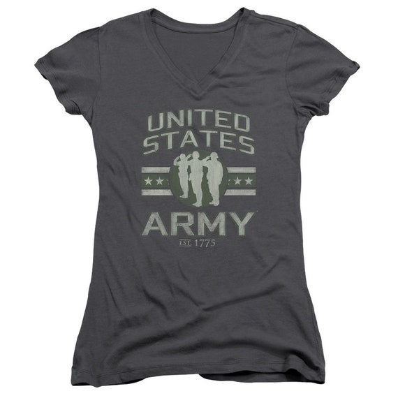 United States Army Juniors and Women Charcoal T-shirts - Etsy