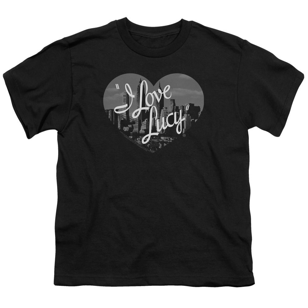 I Love Lucy Black and White City Logo Kid's Black T-Shirts | Etsy