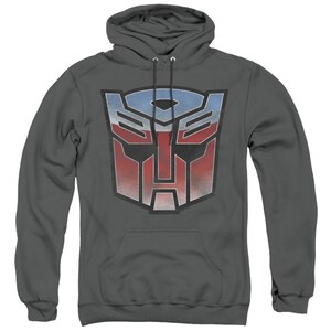 Transformers Blue and Red Autobot Logo Charcoal Shirts image 8