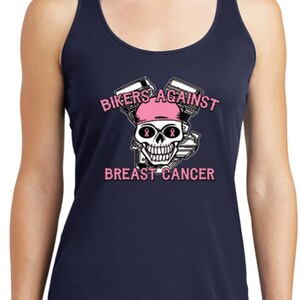 Bikers Against Breast Cancer Ladies Breast Cancer Awareness Dry Wicking Racerback 17858-LST356 image 6