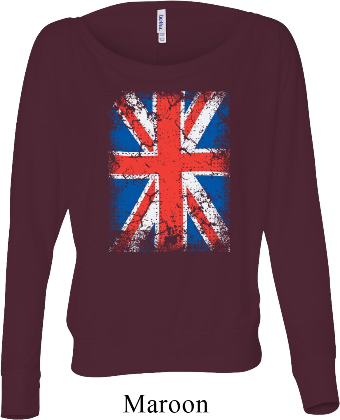 Distressed Union Jack Ladies off 