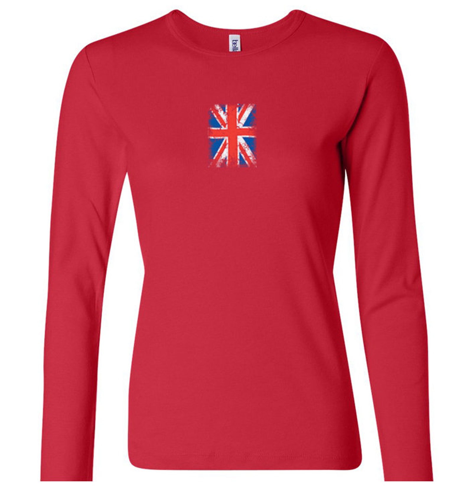 ROCKOFF Ladies Vintage Union Jack T-Shirt - Black, Soft Cotton, Short Sleeve (Size L) - View #5