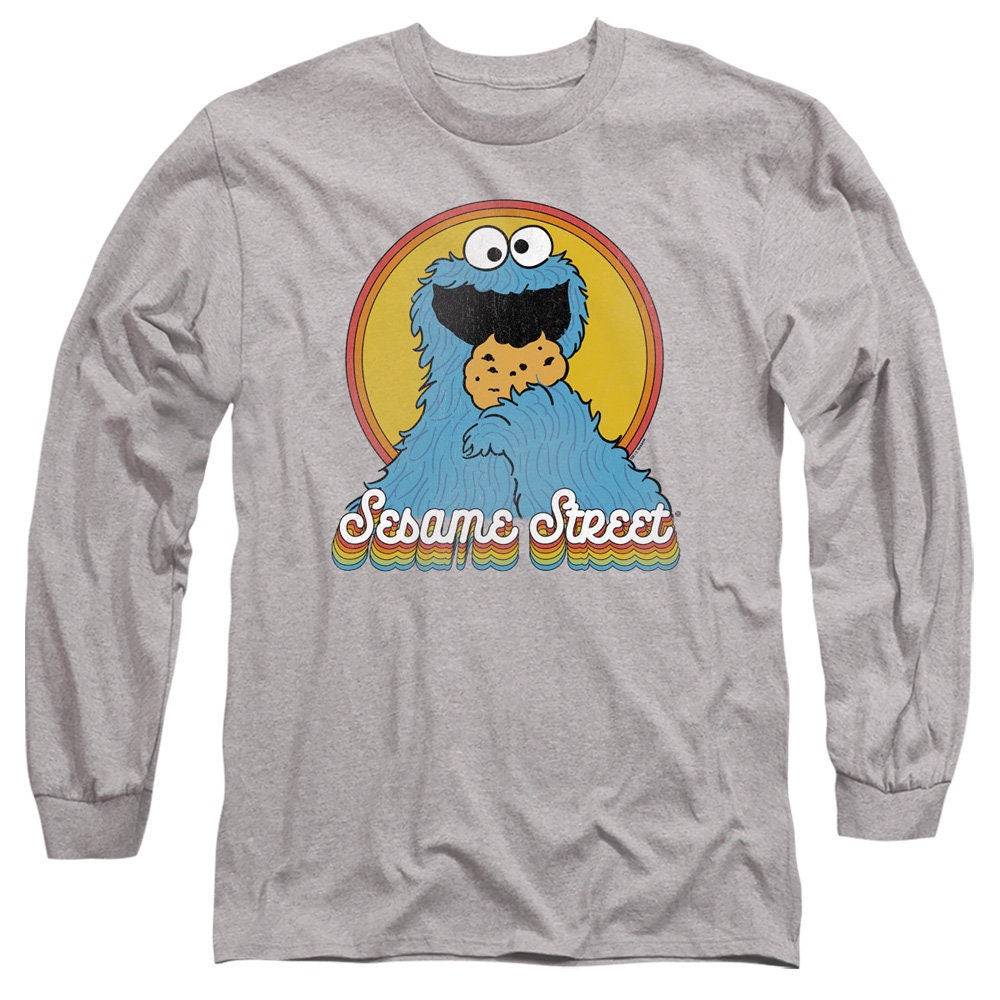 Sesame Street Cookie Monster Rainbow Heather Shirts - Etsy