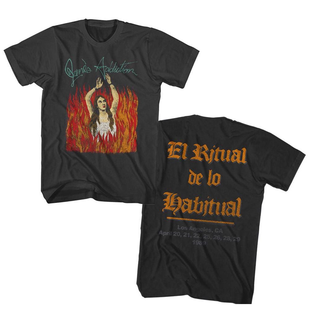 Jane's Addiction El Ritual De Lo Habitual Shirts - Etsy