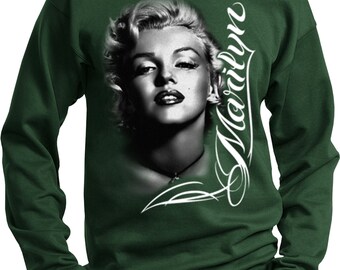 Marilyn Monroe Black and White Sweat Shirt 17542D0-PC90 - Etsy
