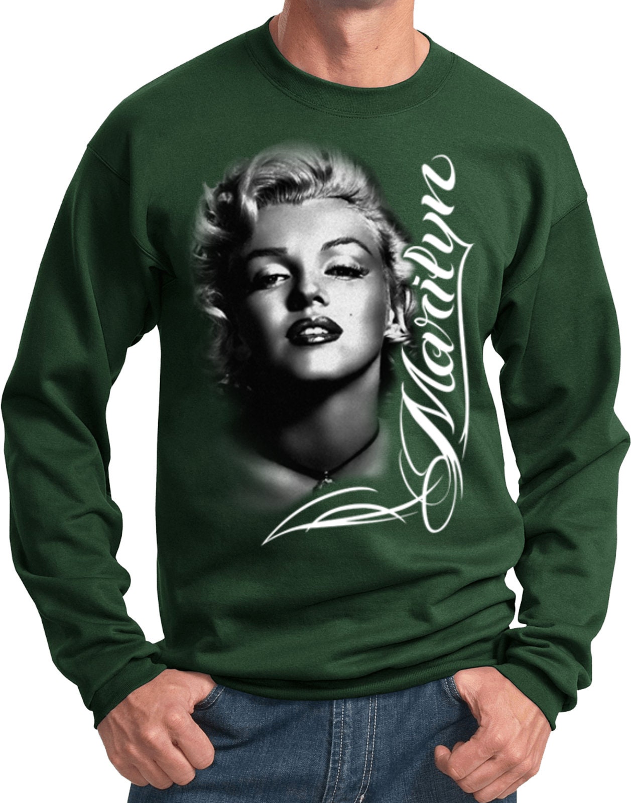 Marilyn Monroe Black and White Sweat Shirt 17542D0-PC90 - Etsy