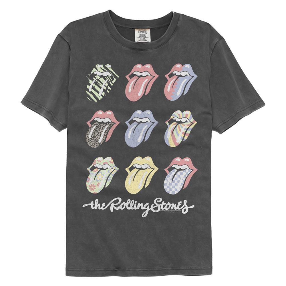 Rolling Stones Multi Color Tongues Charcoal Grey Shirts - Etsy