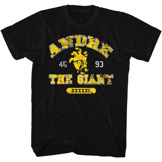 Andre the giant t shirt yellow 2025