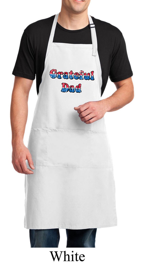 Grateful American Dad Full Length Apron with Pockets AMERICANDAD-A700