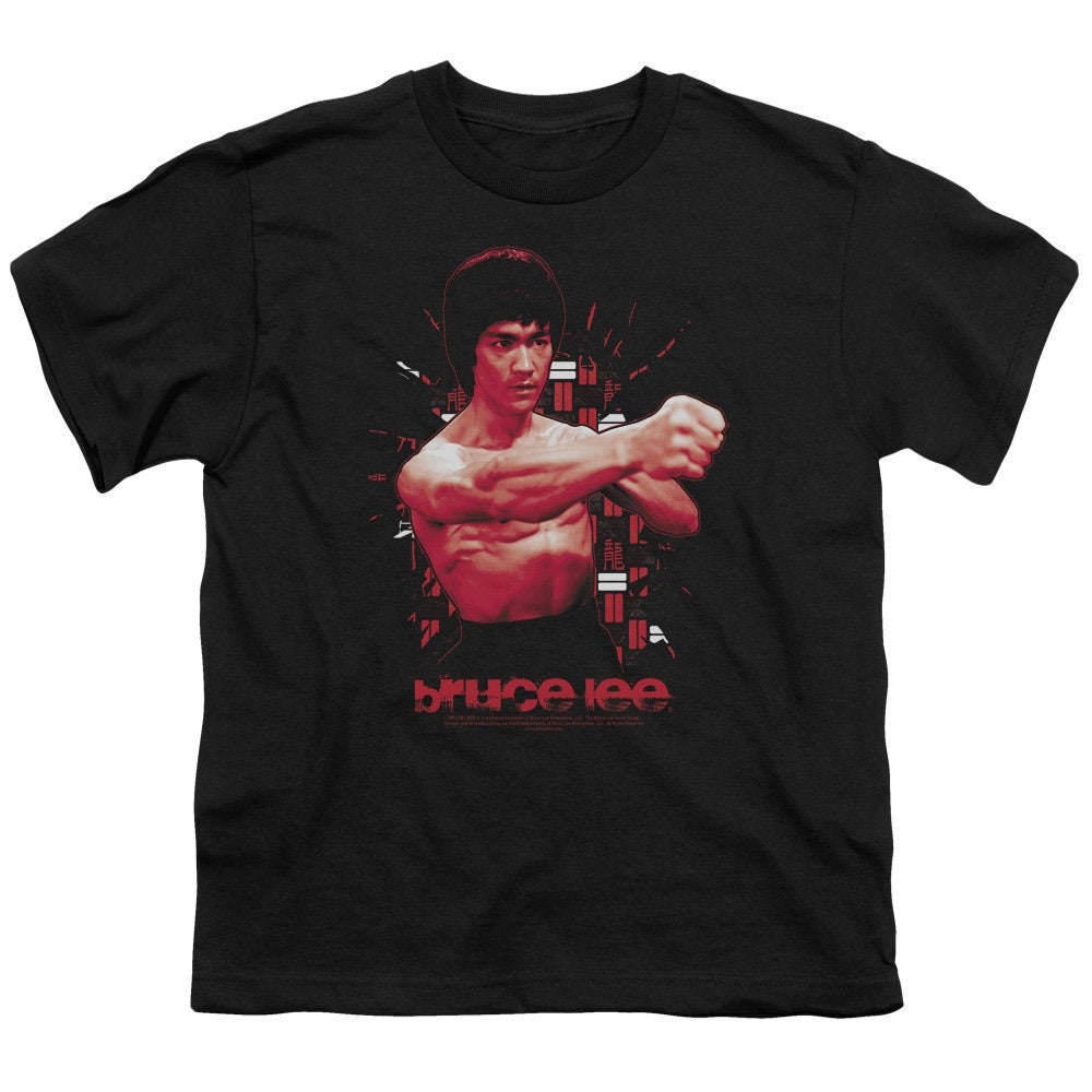 Bruce Lee The Shattering Fist Kid's Black T-Shirts | Etsy