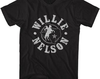 Willie Nelson Texas Cowboy Black Shirts