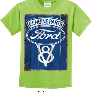 Kid&#39;s Ford V8 Genuine Ford Parts T-Shirt 19684D2-PC61Y