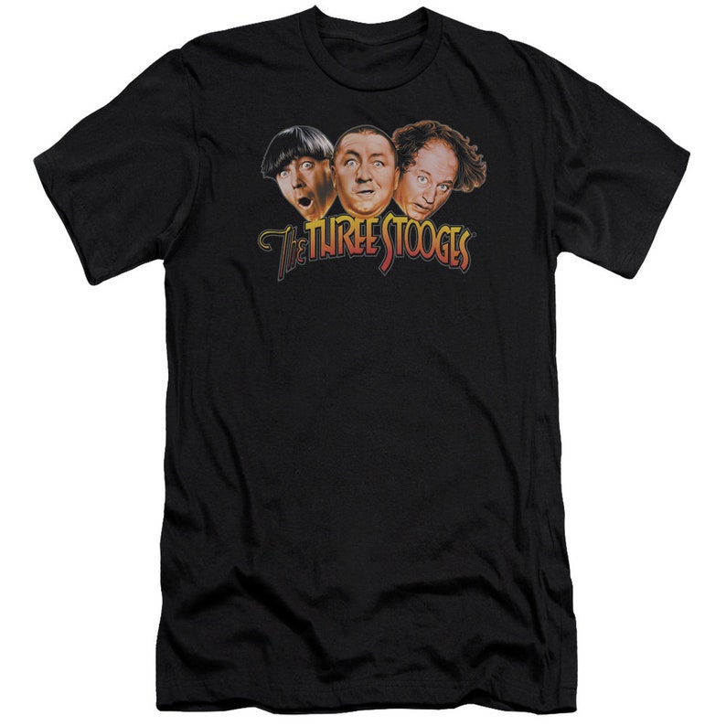 Three Stooges Logo Black Shirts - Etsy