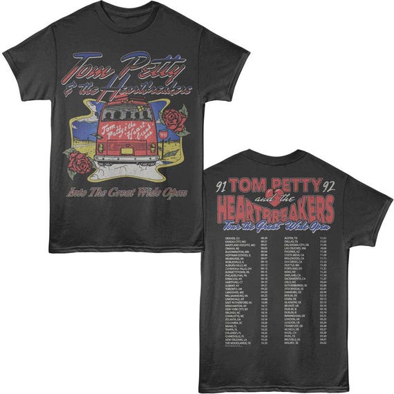 Tom Petty and the Heartbreakers Charcoal Grey Tour Shirt - Etsy