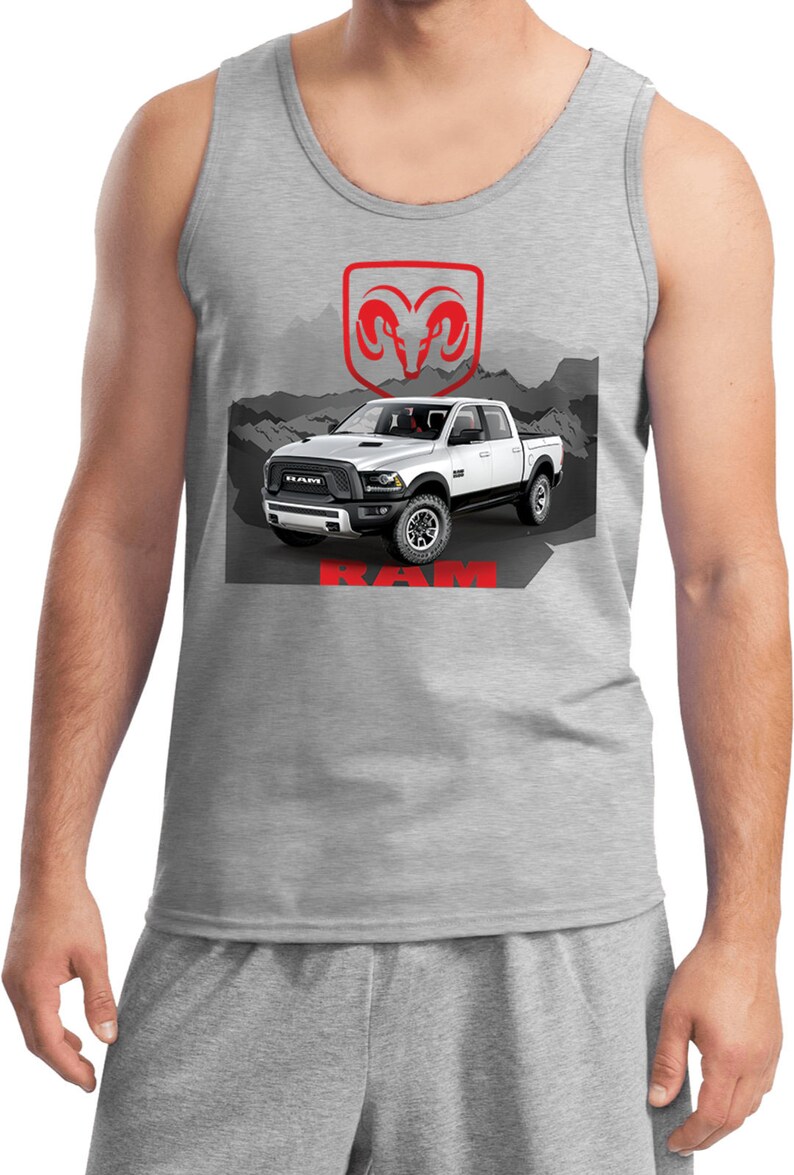 White Dodge Ram Tank Top 21538D1-2200 White Dodge Ram Tank Top 21538D1-2200