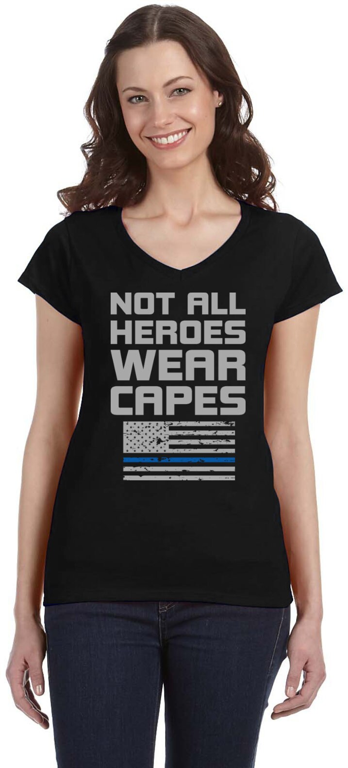 Not All Heroes Wear Capes Police Officers Thin Blue Line | Etsy