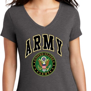 U.S. Army Seal Ladies Tri-Blend V-Neck Shirt 19964D1-DM1350L