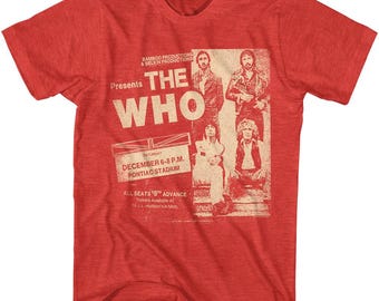 Vintage 80's the Who English Rock Band White Medium T Shirt Music