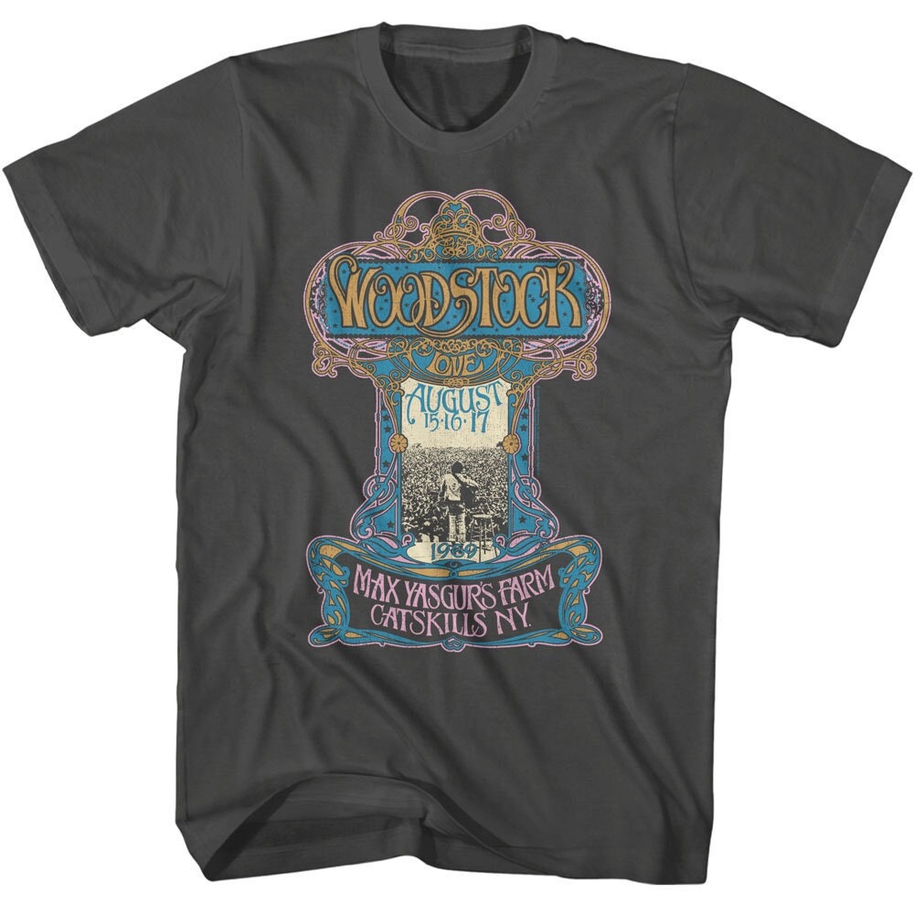 素晴らしい Yasgur's Max Woodstock Farm Etsy - Shirts Gray Charcoal トップス