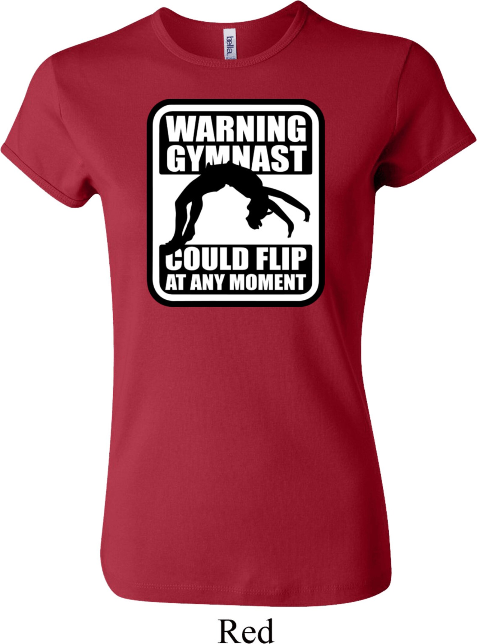Warning Gymnast Could Flip at Any Moment Ladies Gymnastics Etsy