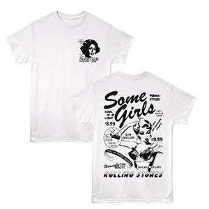 Rolling Stones Some Girls Shirt White – Officially Licensed Vintage Band Tee, 1978 Album Cover Graphic T-Shirt for Rock Fans