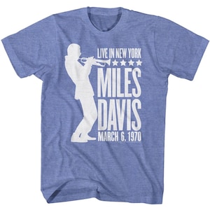 Miles Davis Live in New York Silhouette Blue Shirts