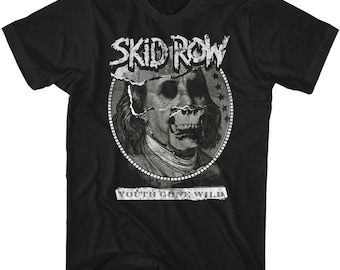 Skid Row on Tour Youth Gone Wild Concert T 80's Double Sided