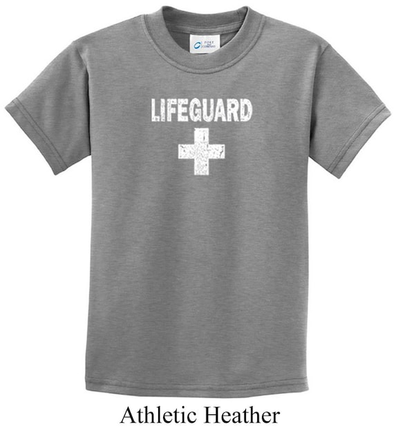 Distressed Lifeguard Kid's Tee T-shirt | Etsy