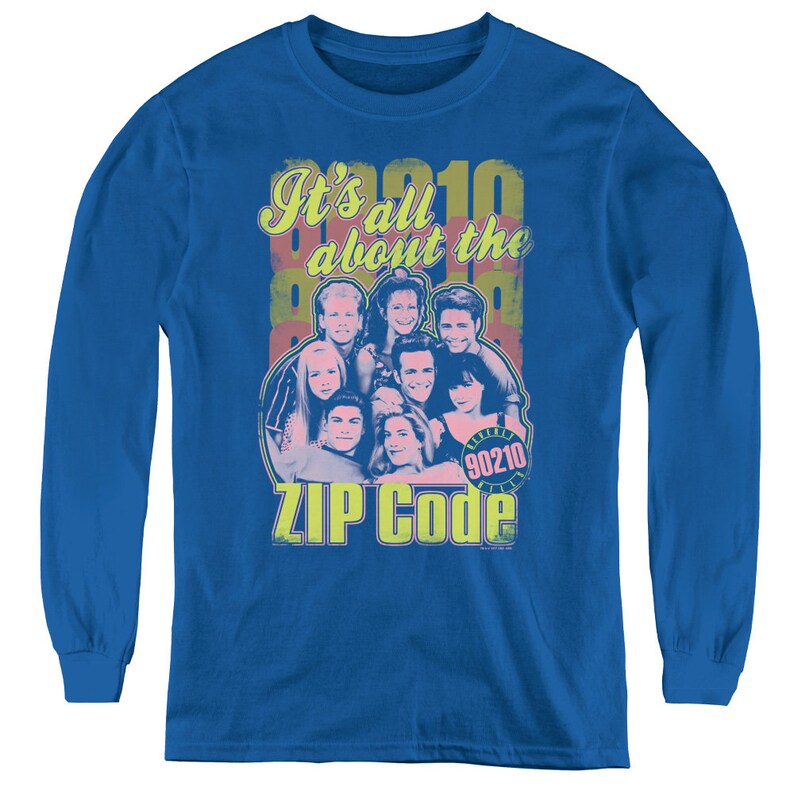 Beverly Hills 90210 Zip Code Kid/'s Royal T-Shirts