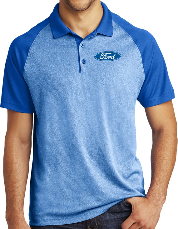 Ford Oval Pocket Print Men's Ford Raglan Heather Block Polo Shirt  181478EL9-PP-ST641 - Etsy