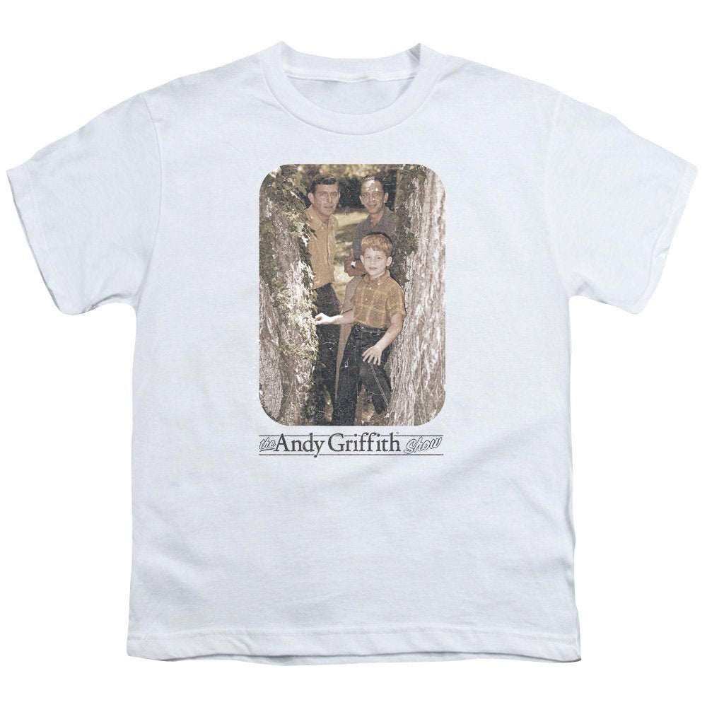 Andy Griffith Show Tree Photo Kid's White T-Shirts