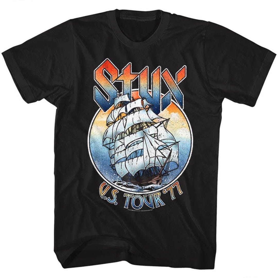 Styx Black Shirt 1977 U.S. Tour | Officially Licensed Vintage Rock