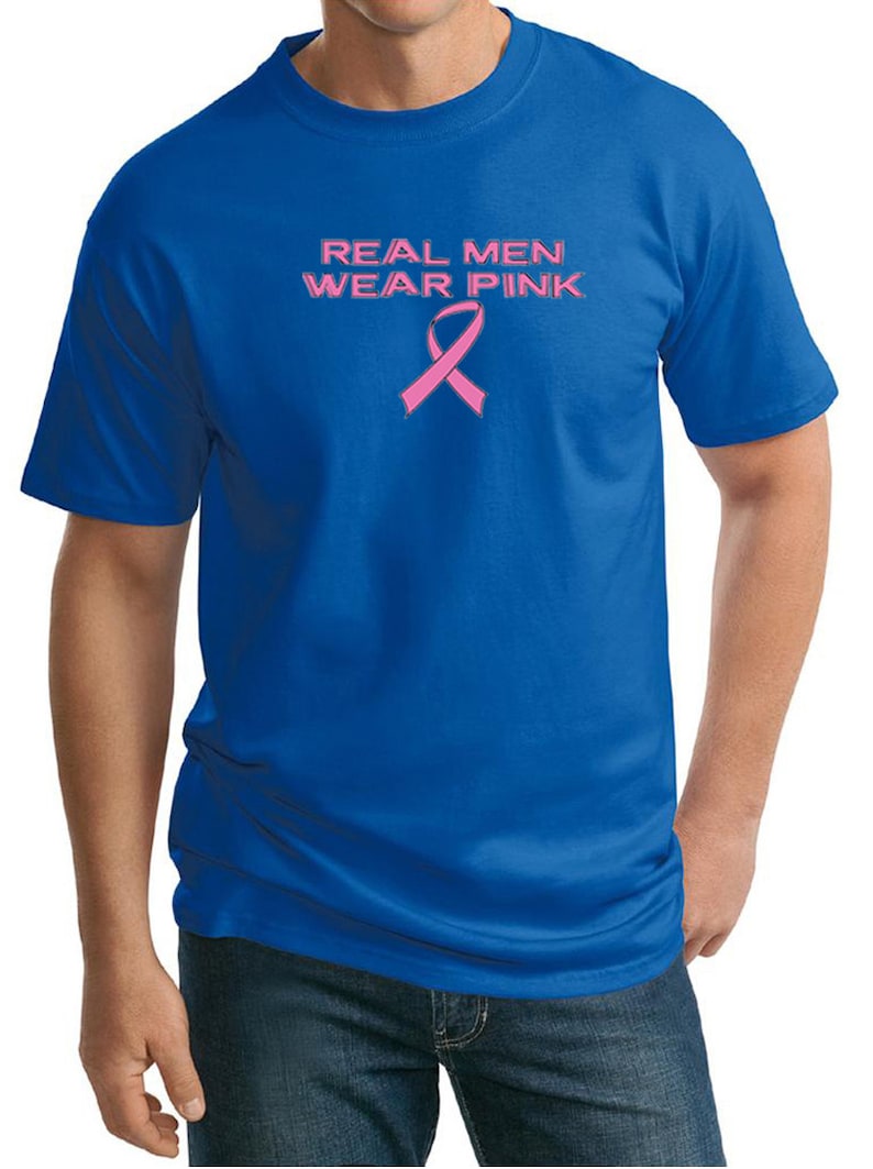 Real Men Wear Pink Adult Unisex Breast Cancer Awareness Tall | Etsy