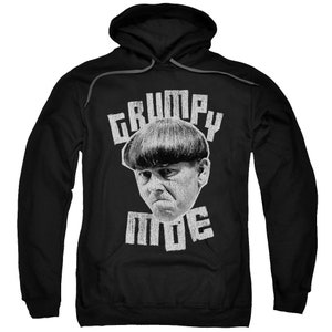Three Stooges Grumpy Moe Black Shirts