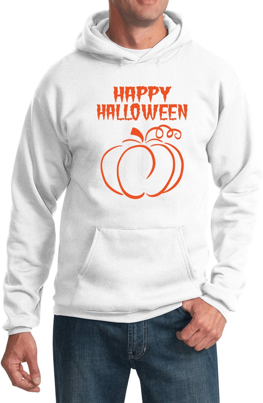 Happy Halloween With Pumpkin Sketch Hoodie HHPS-PC90H - Etsy