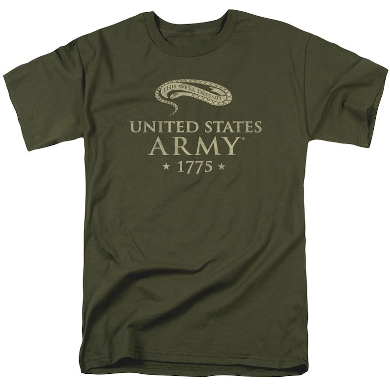 U.S. Army This We'll Defend Military Green Shirts Etsy
