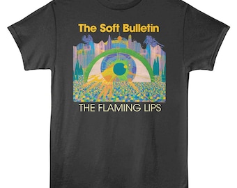 The Flaming Lips The Soft Bulletin Shirt – Officially Licensed Charcoal Grey Band Tee