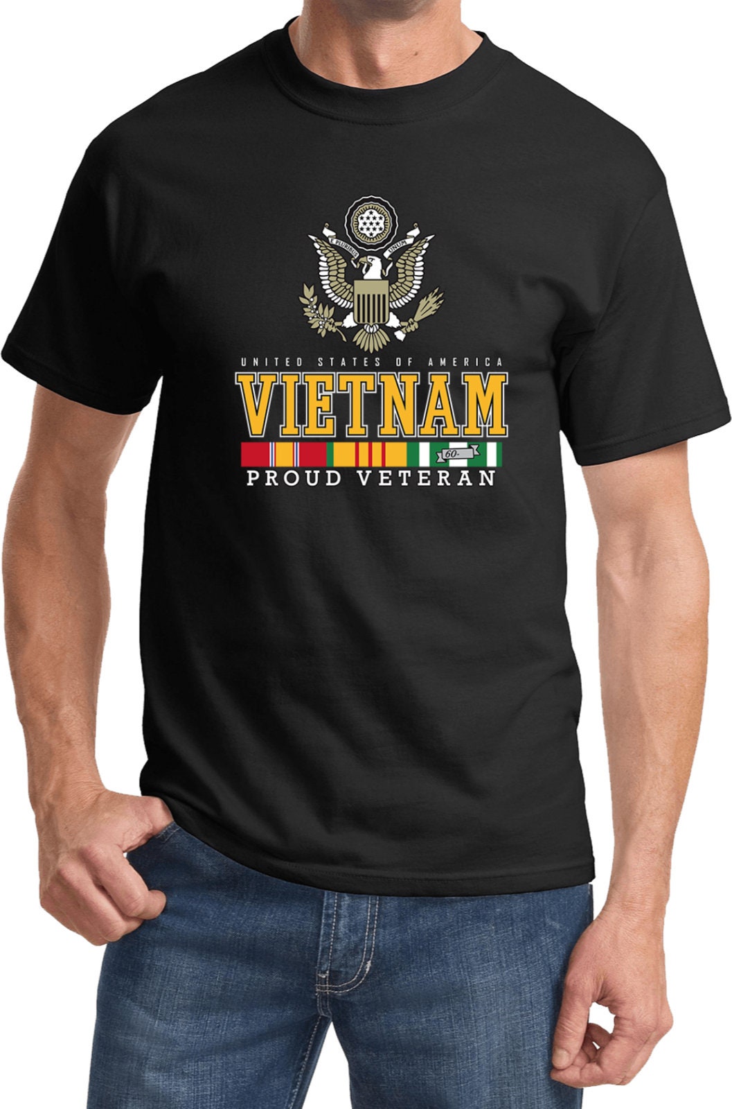 Camiseta de veterano orgulloso de Vietnam de EE. UU. 24980ED2-PC61 - Etsy  México, image size:1057x1600