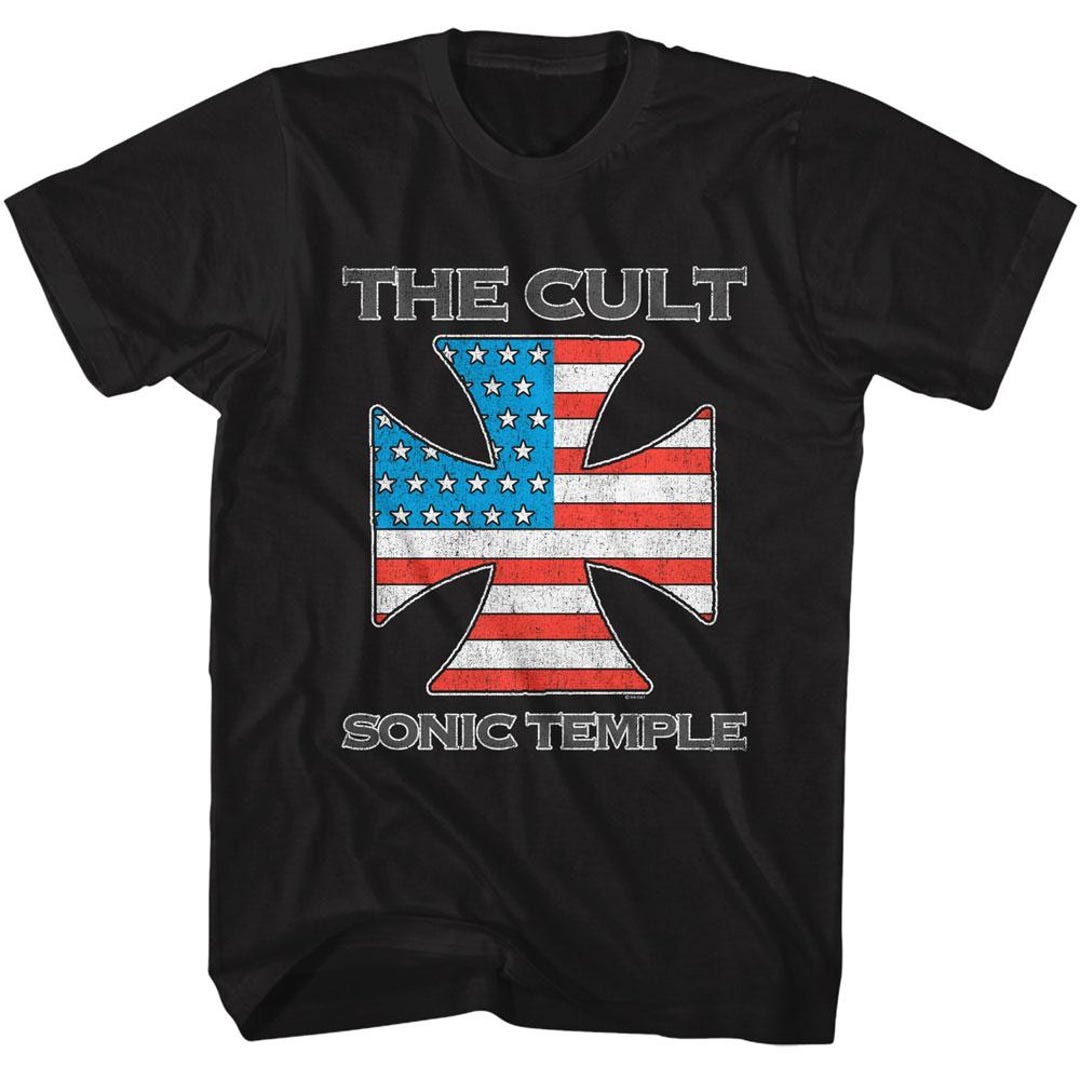 The Cult Sonic Temple Black T-shirt – Officially Licensed Band Tee 