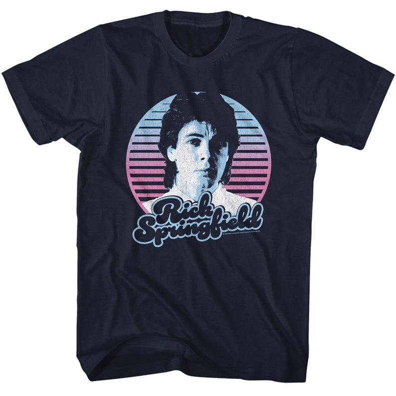 Rick Springfield Graphics Rick Springfield T-shirt: Official Vintage Photo Navy Band Tee - Etsy