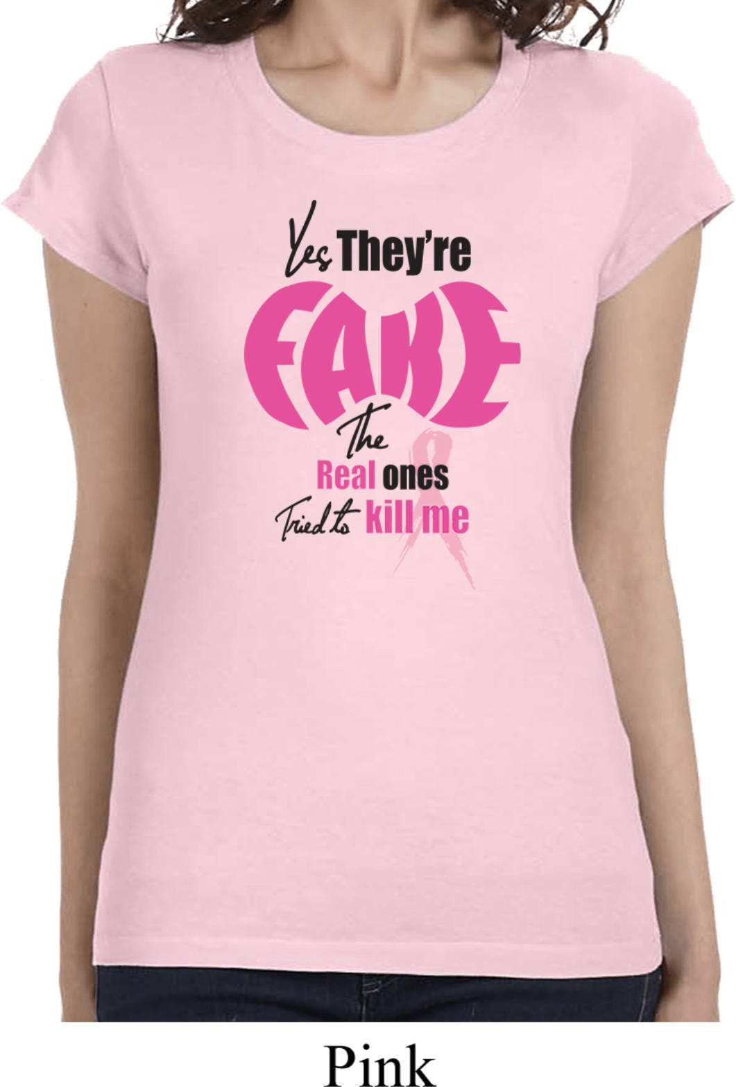 Yes They're Fake the Real Tried to Kill Me Ladies Breast - Etsy