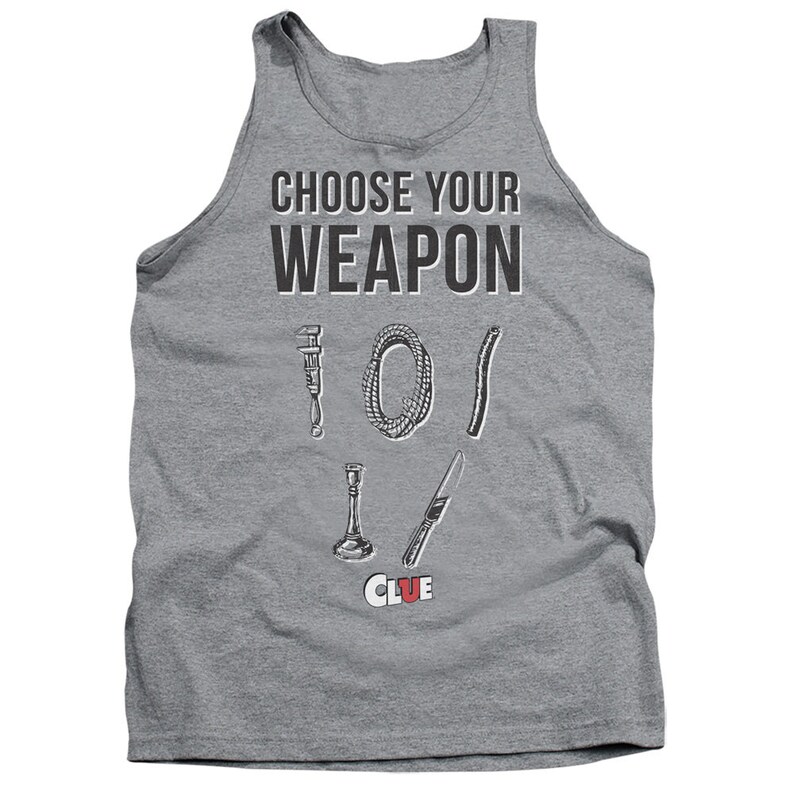 Clue Choose Your Weapon Athletic Heather Shirts Etsy