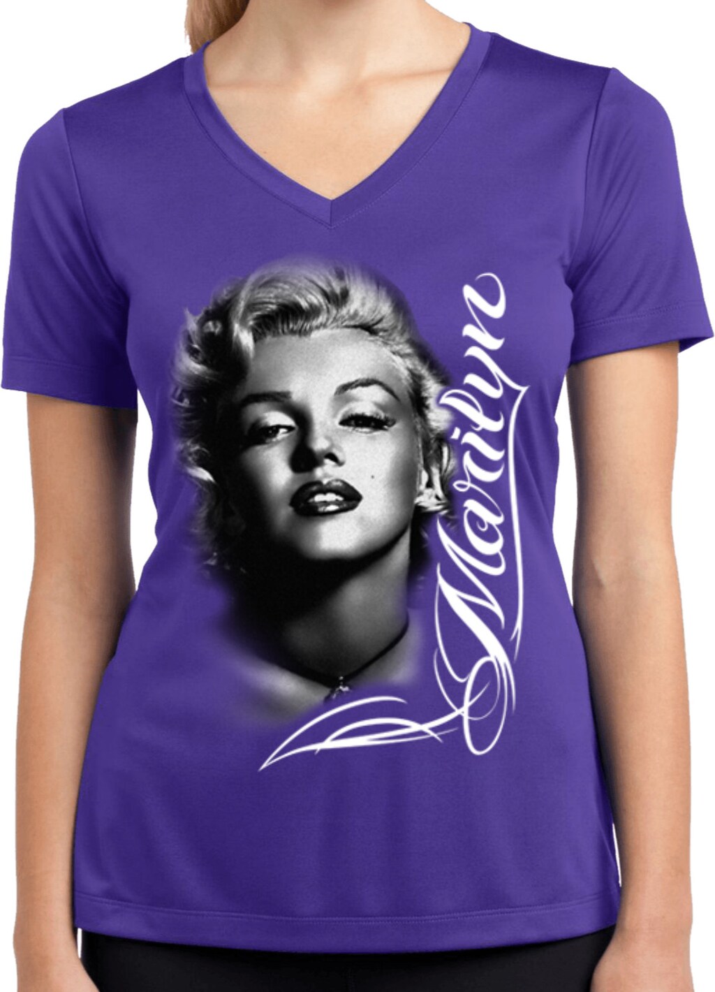 Sols-Marylin T-shirt Donna: Scollo Ampio In Cotone, Nero, Taglia XXL