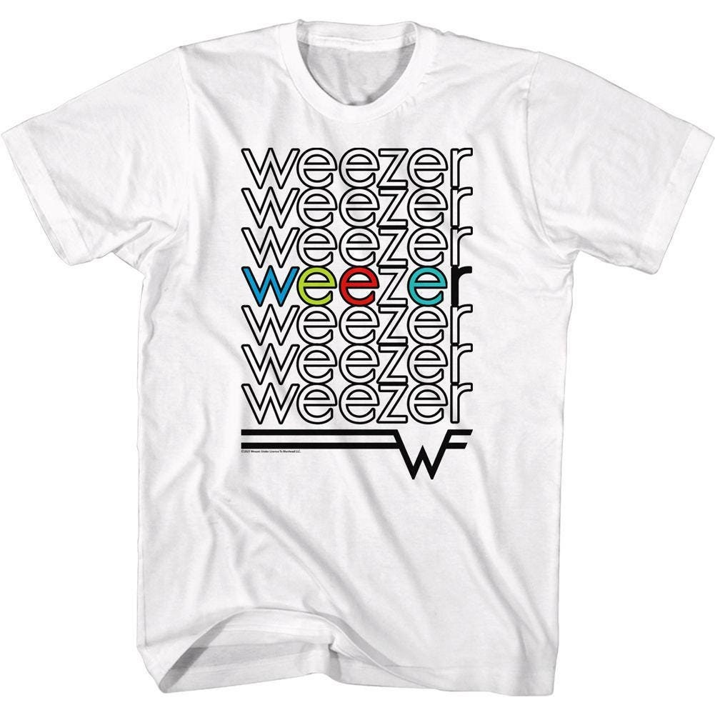 Weezer Repeat Logo White Shirt - Etsy