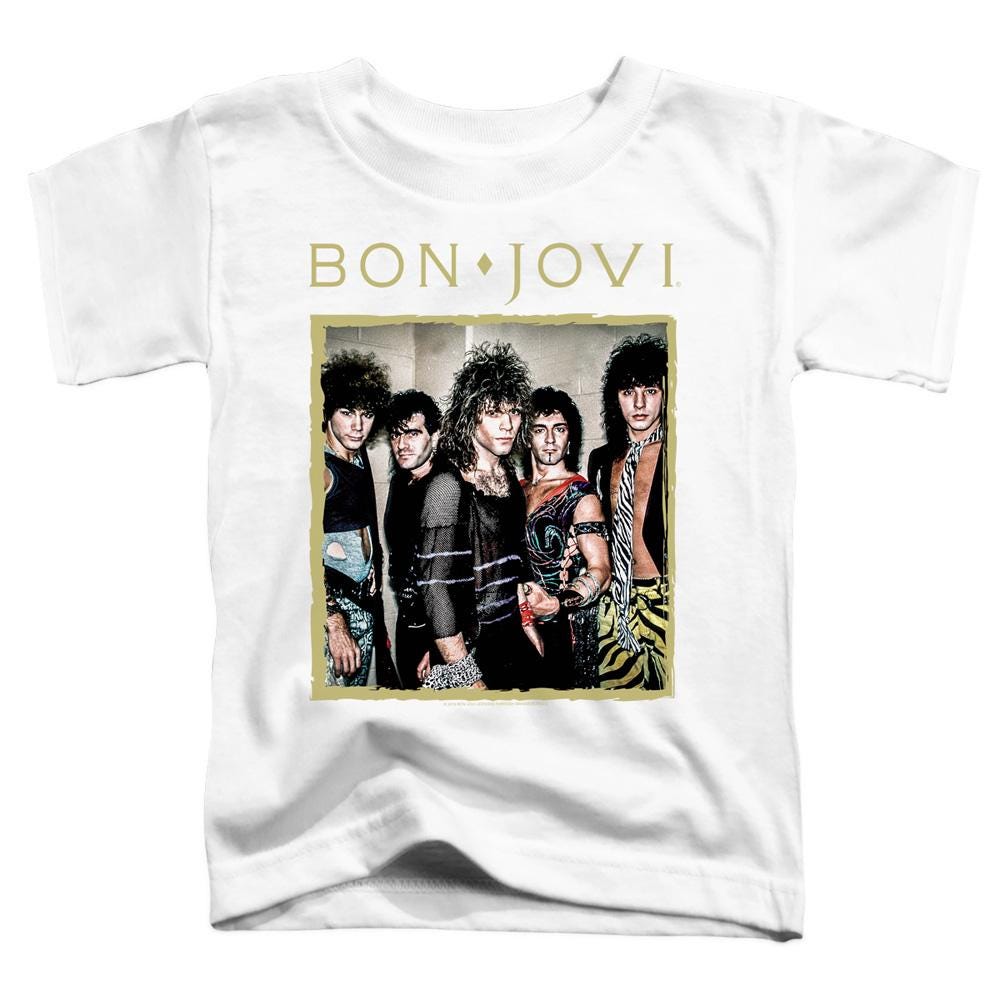Bon Jovi White Shirt Officially Licensed Band Tee Framed Photo