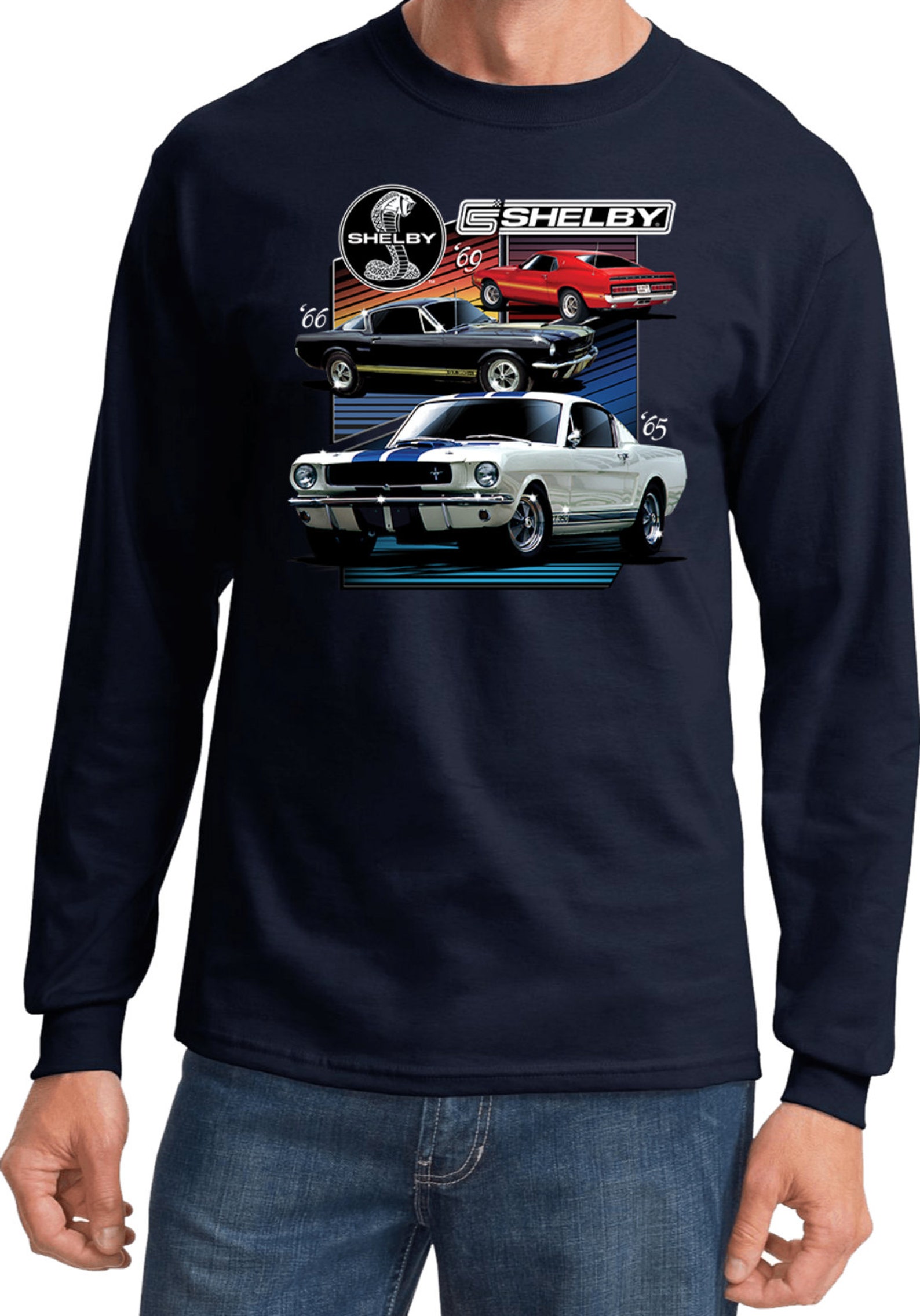 Various Shelby Adult Unisex Ford Long Sleeve Tee T-shirt - Etsy