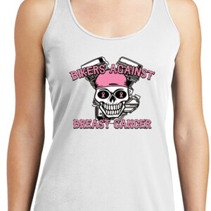 Bikers Against Breast Cancer Ladies Breast Cancer Awareness Dry Wicking Racerback 17858-LST356 image 9