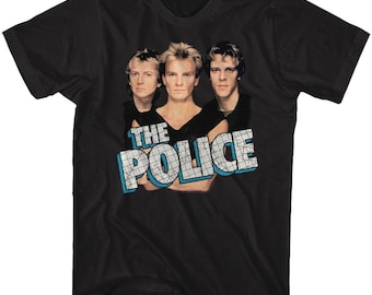 Sting the Police Message in a Bottle Graphic T-shirt, Navy Blue